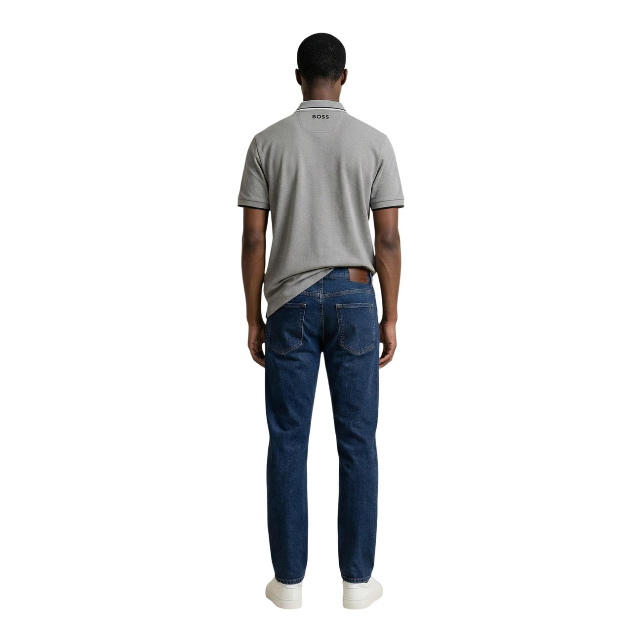 Boss Polo Top Heren Grijs