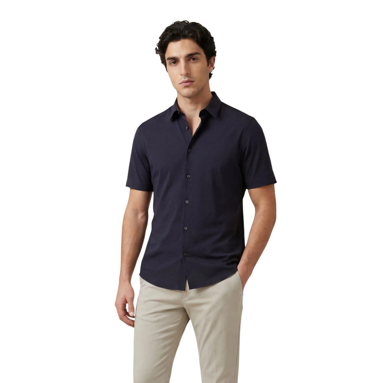 Armani Exchange Shirt Heren Blauw Blauw