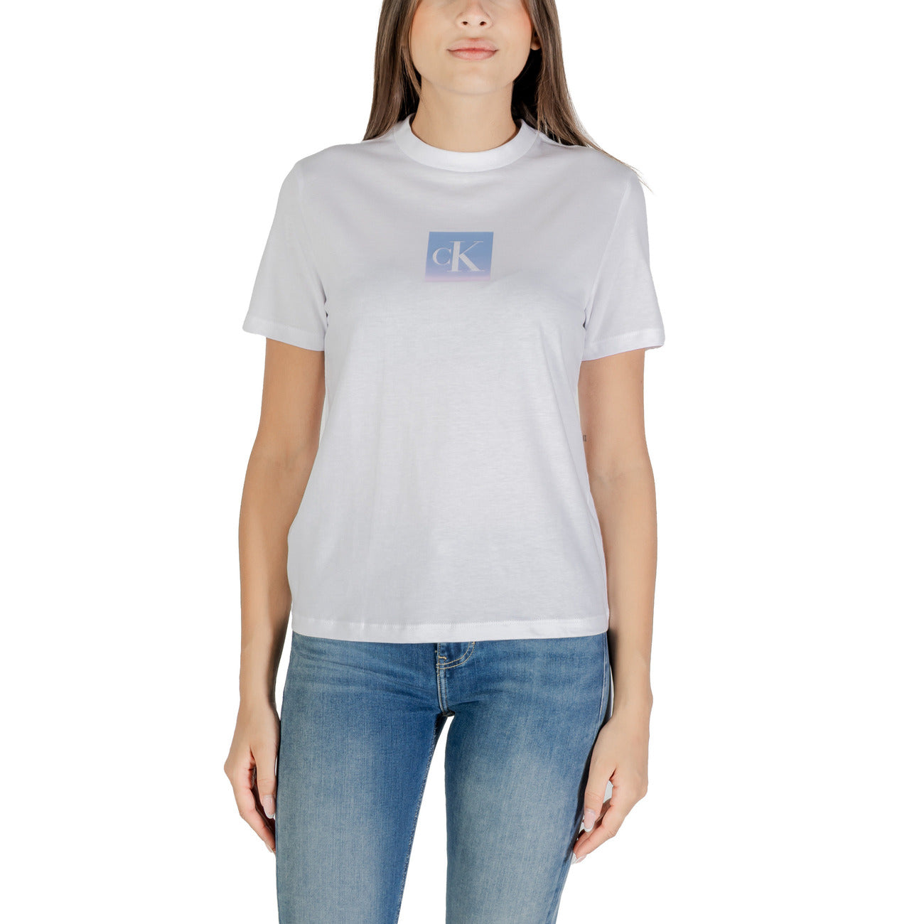 Calvin Klein Jeans T-shirt Dames Wit #2427063