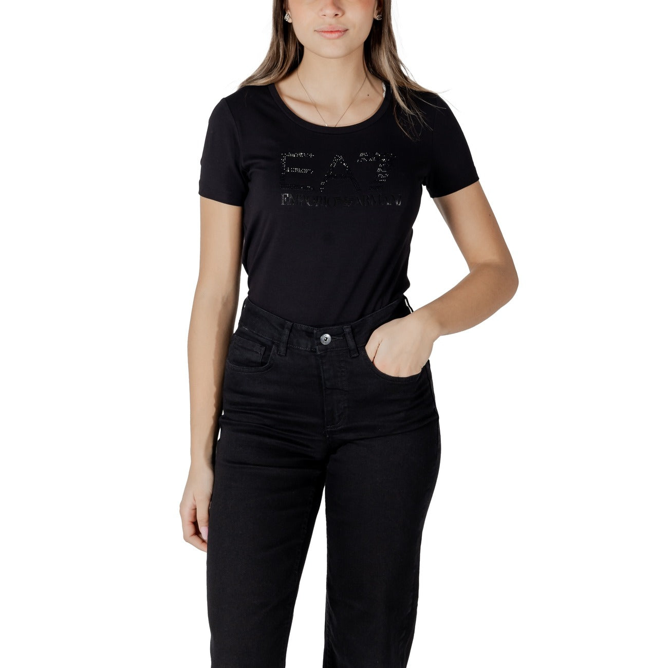 Ea7 T-shirt Dames Zwart #2410997