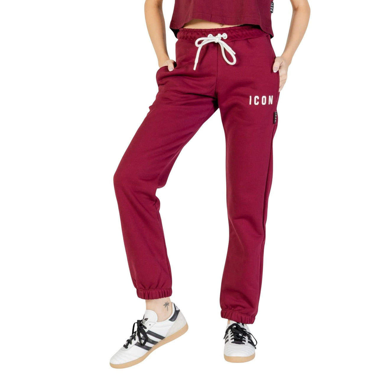 Icon Trousers Women Burgundy