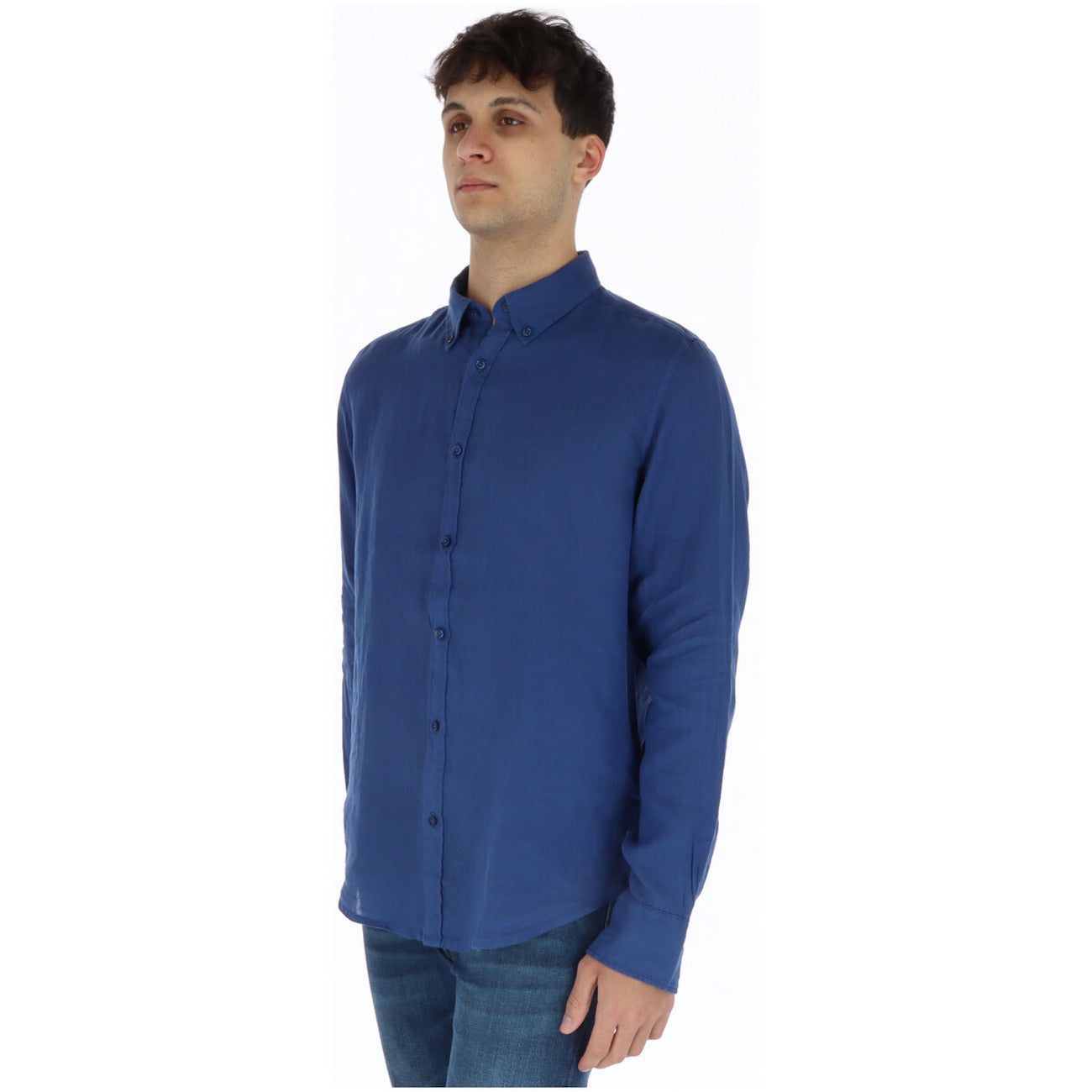 Brian Brome Shirt Heren Blauw #2201535