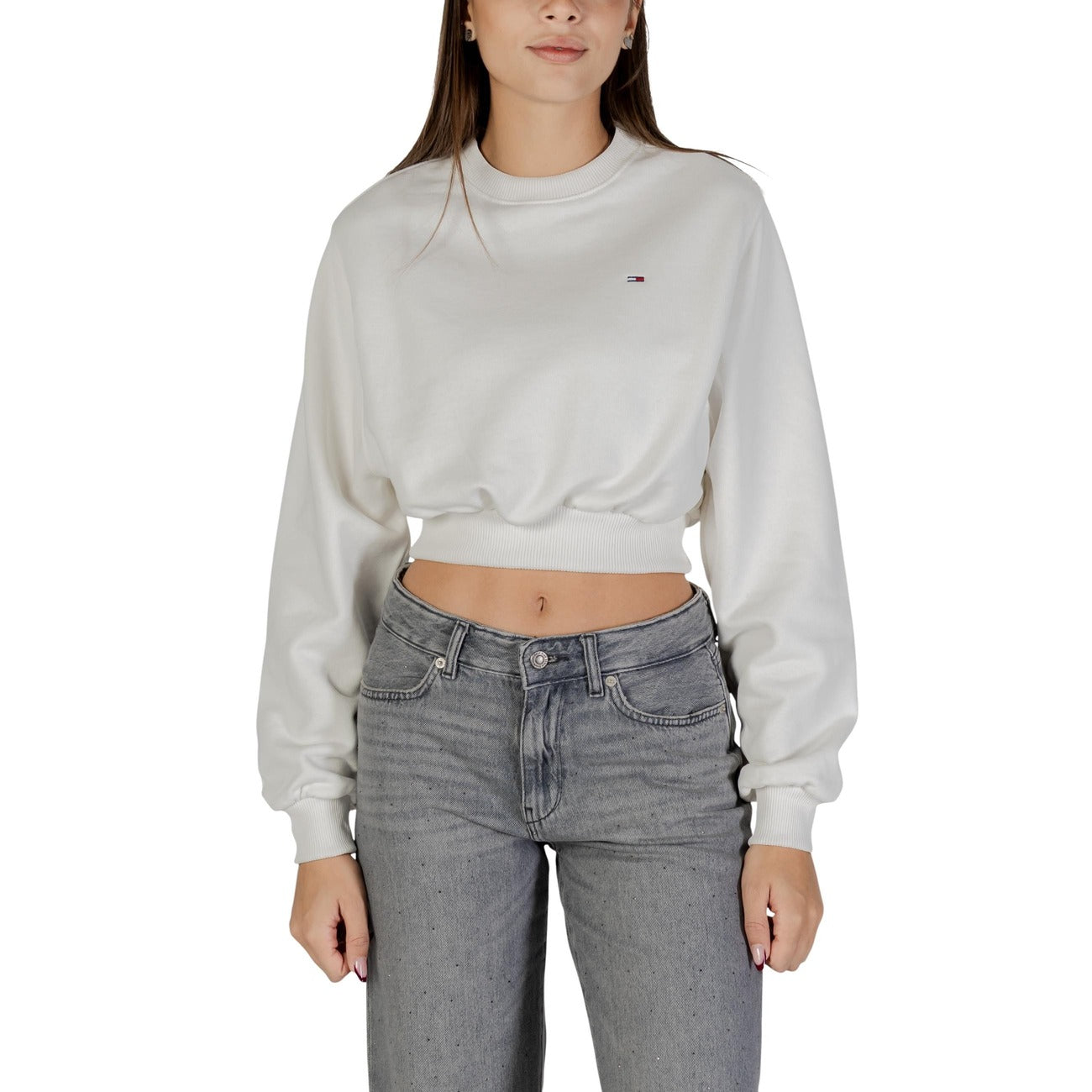 Tommy Hilfiger Jeans Sweatshirt Damen Weiß