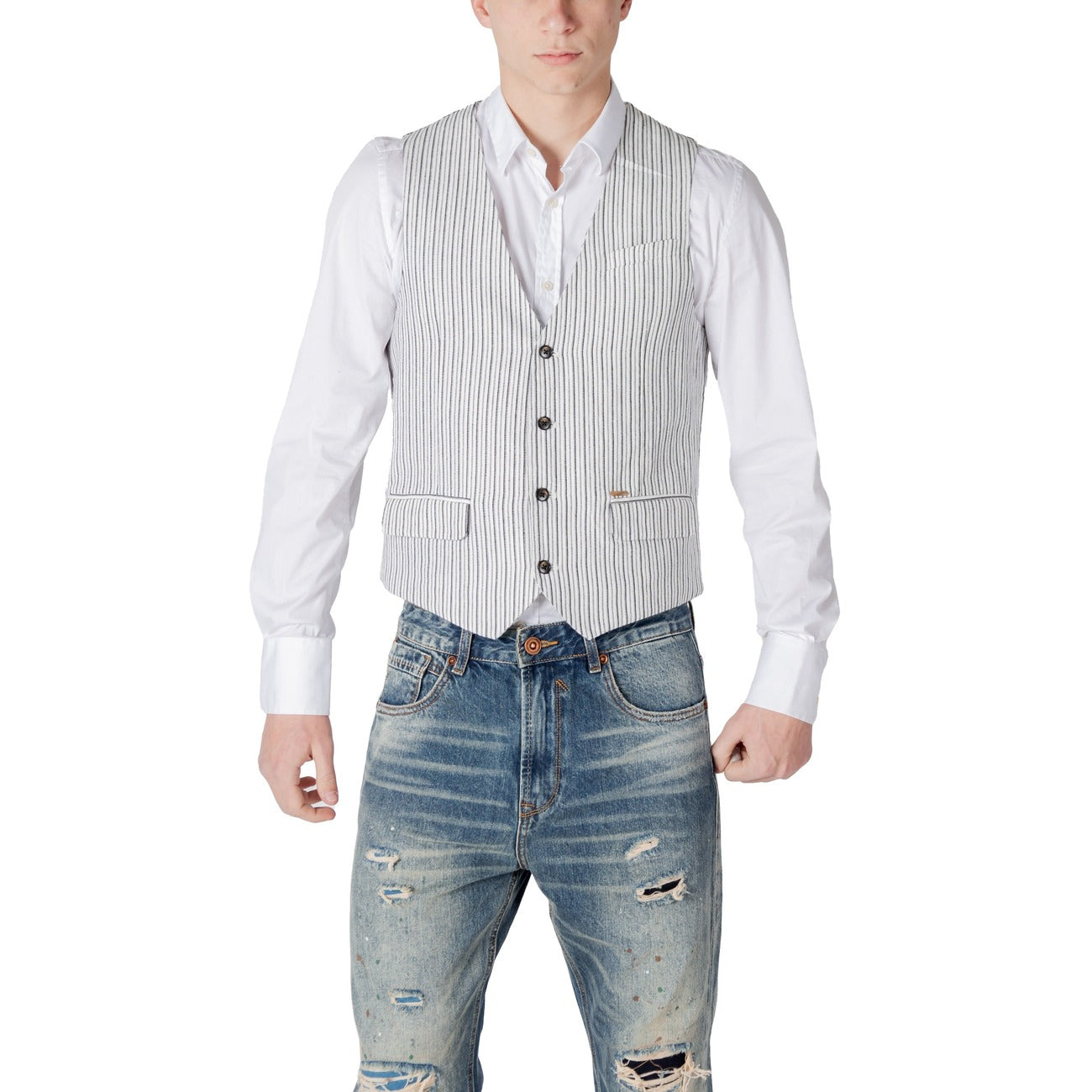 Gianni Lupo Gilet Heren Zwart