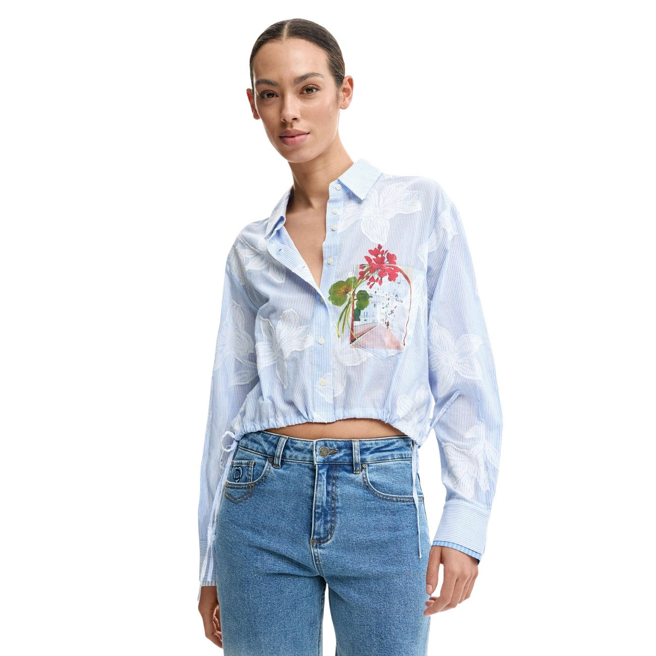 Desigual Shirt Damen Hellblau