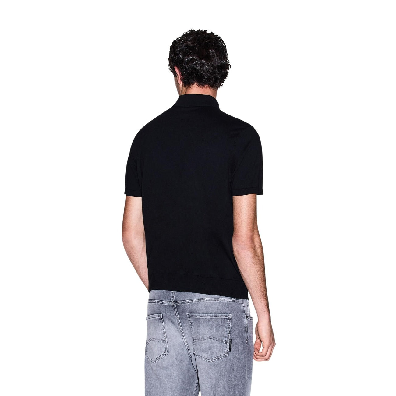 Armani Exchange Polo Top Herren Schwarz #2453896