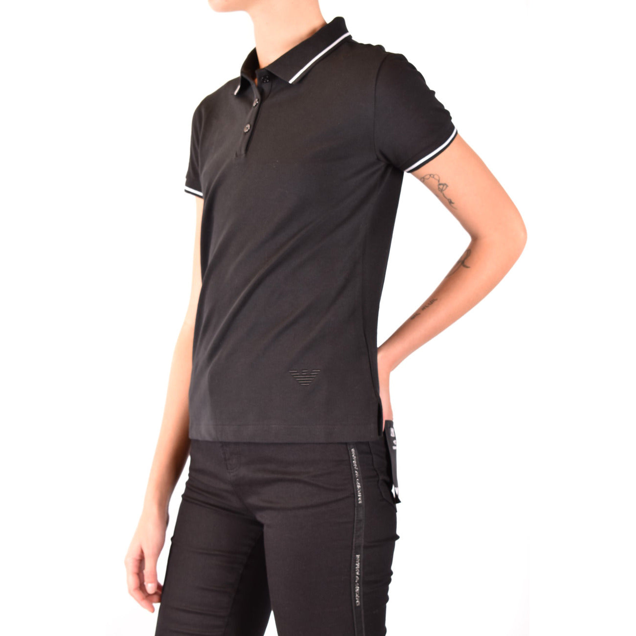 Emporio Armani Polo Top Dames Zwart