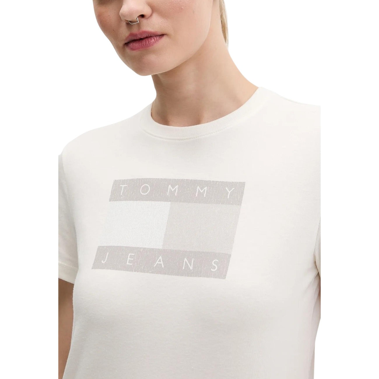 Tommy Hilfiger Jeans T-Shirt Damen Weiß #2450566