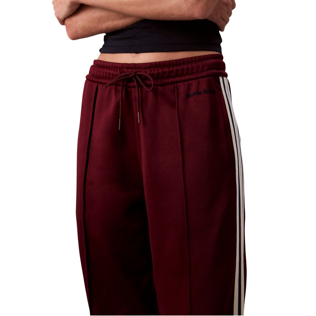 Calvin Klein Jeans Broek Dames Bordeaux