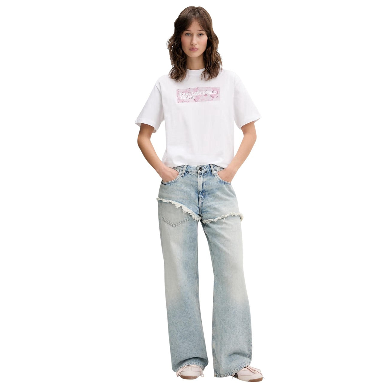 Karl Lagerfeld Jeans T-Shirt Damen Weiß