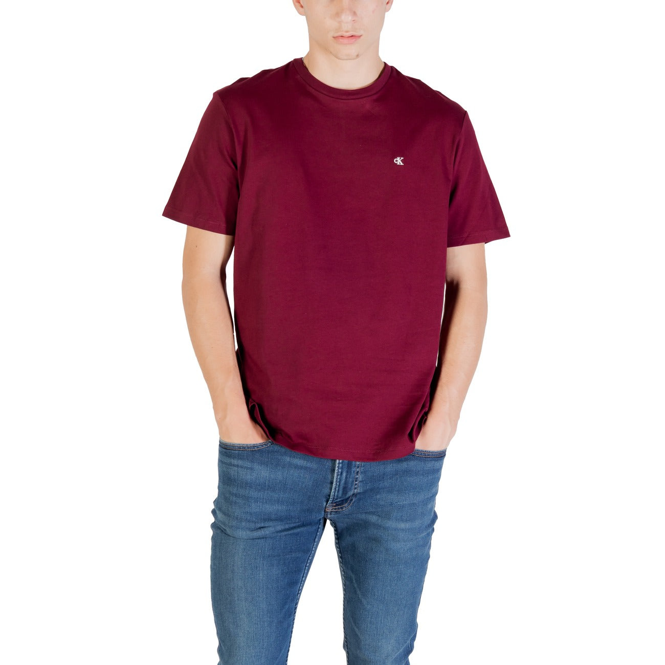 Calvin Klein Jeans T-Shirt Herren Bordeaux