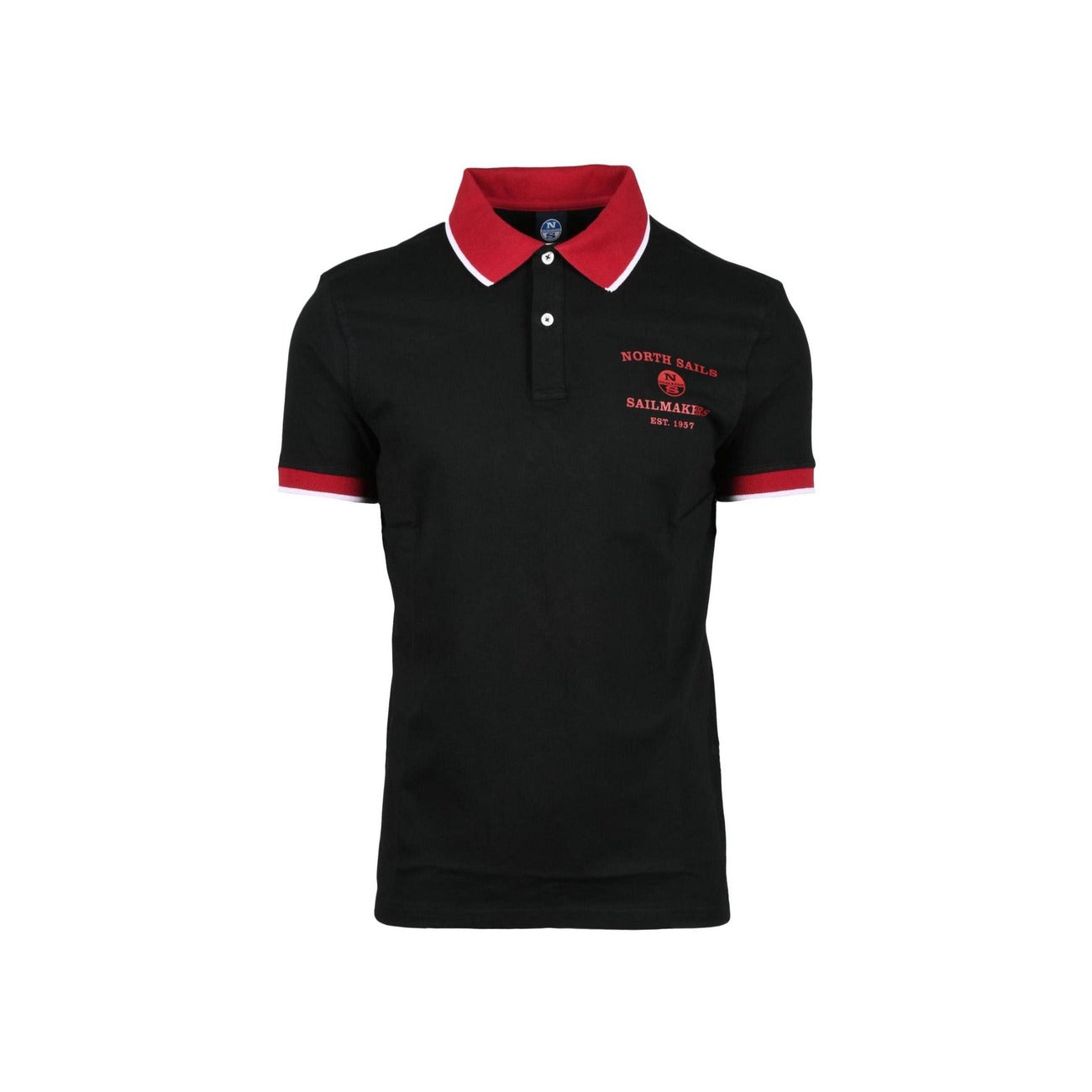 North Sails Polo Top Herren Schwarz