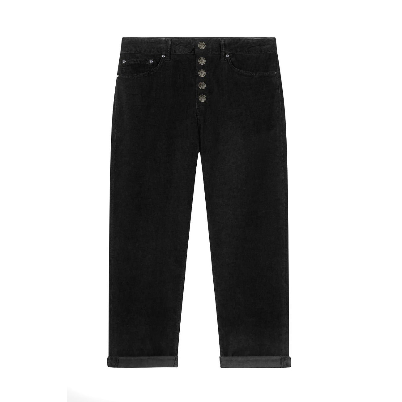 Dondup Broek Dames Zwart #2429438