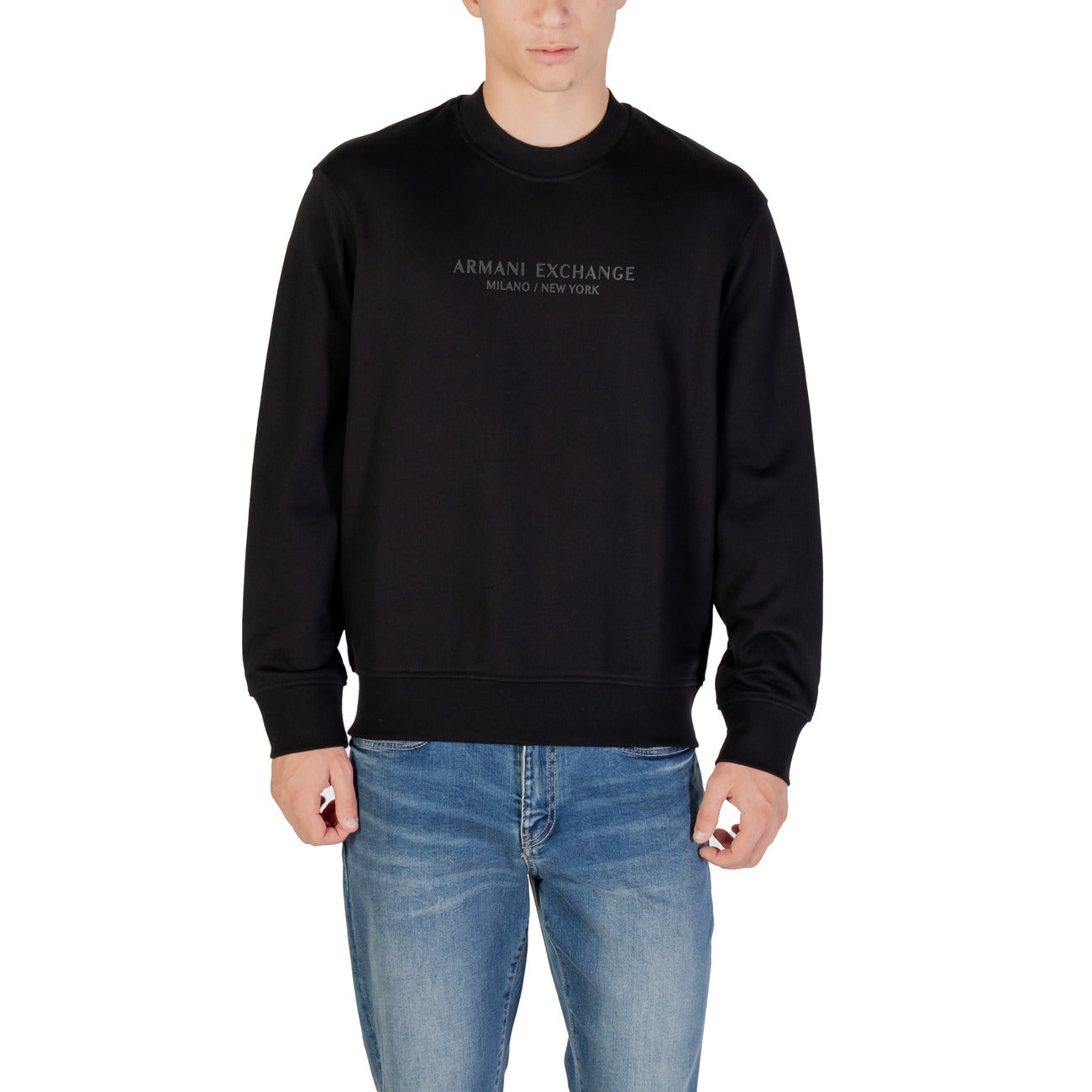 Armani Exchange Sweatshirt Heren Zwart #2429485