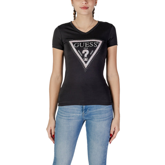 Guess T-shirt Women Black #2363684