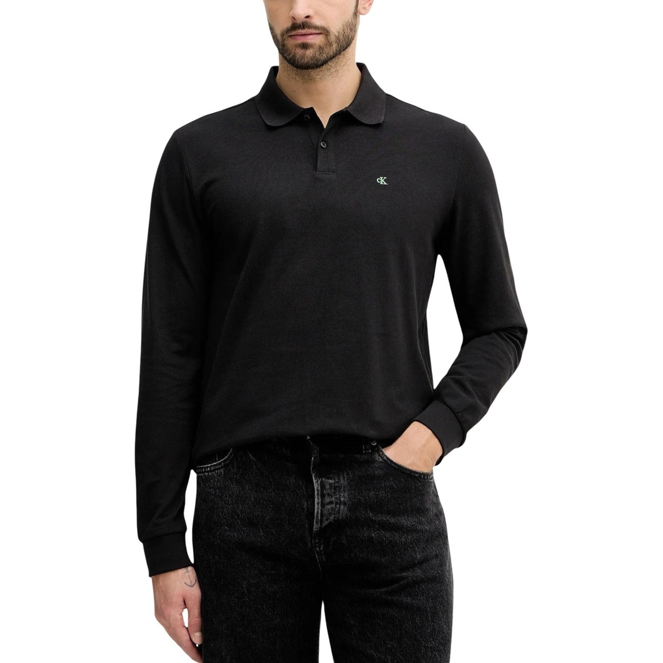 Calvin Klein Jeans Polo Top Herren Schwarz