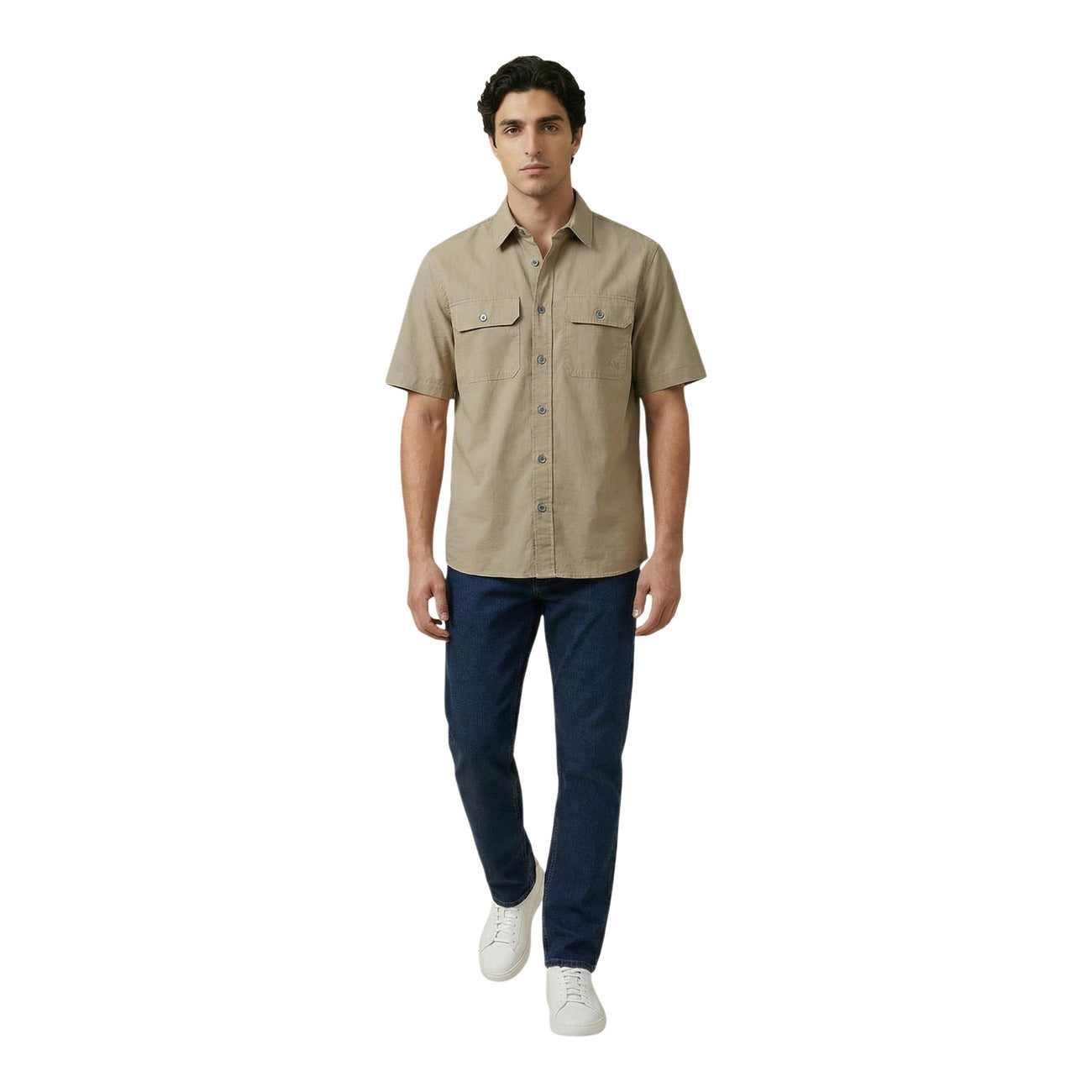 Armani Exchange Shirt Herren Beige