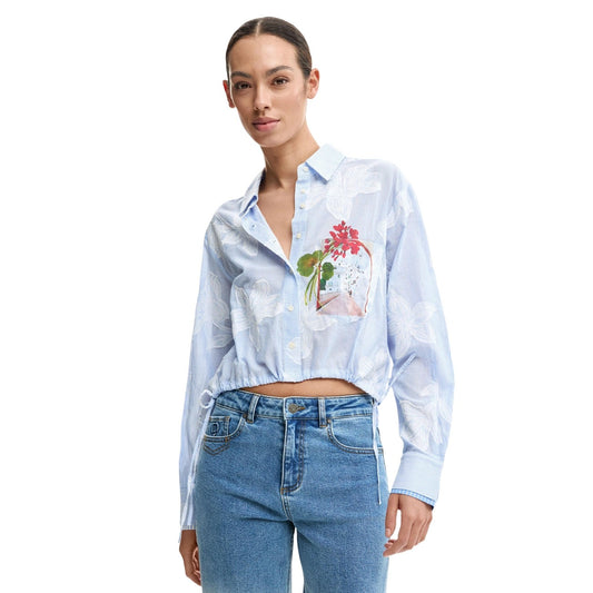 Desigual Shirt Damen Hellblau