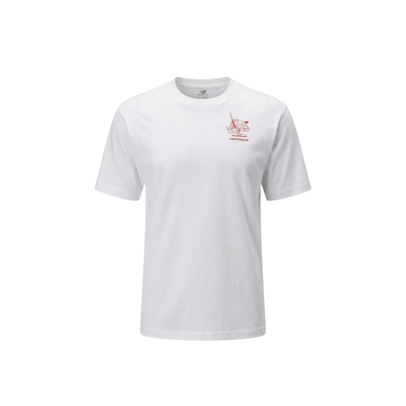 New Balance T-Shirt Herren Beige