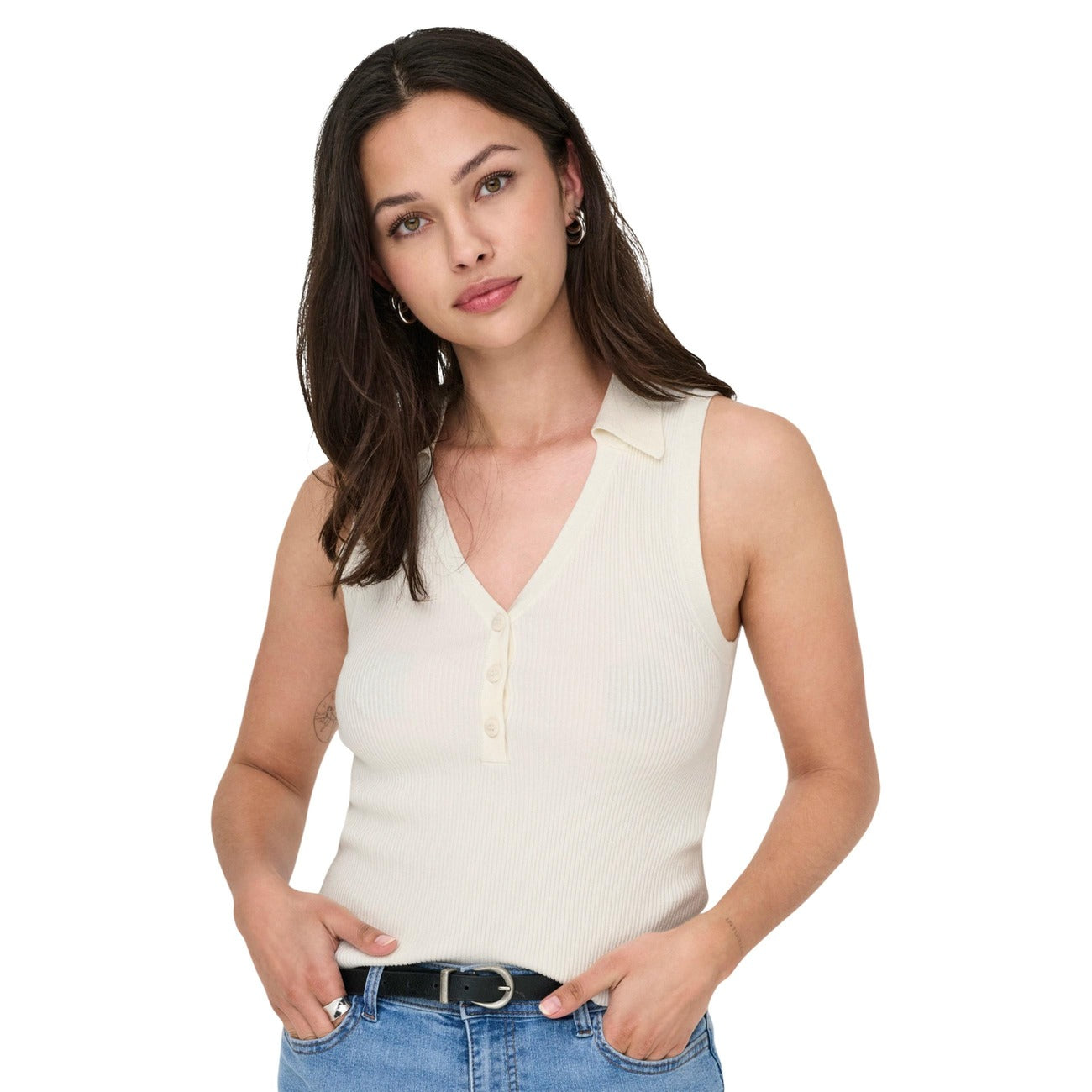 Jacqueline De Yong Strickjacke Damen Gelb