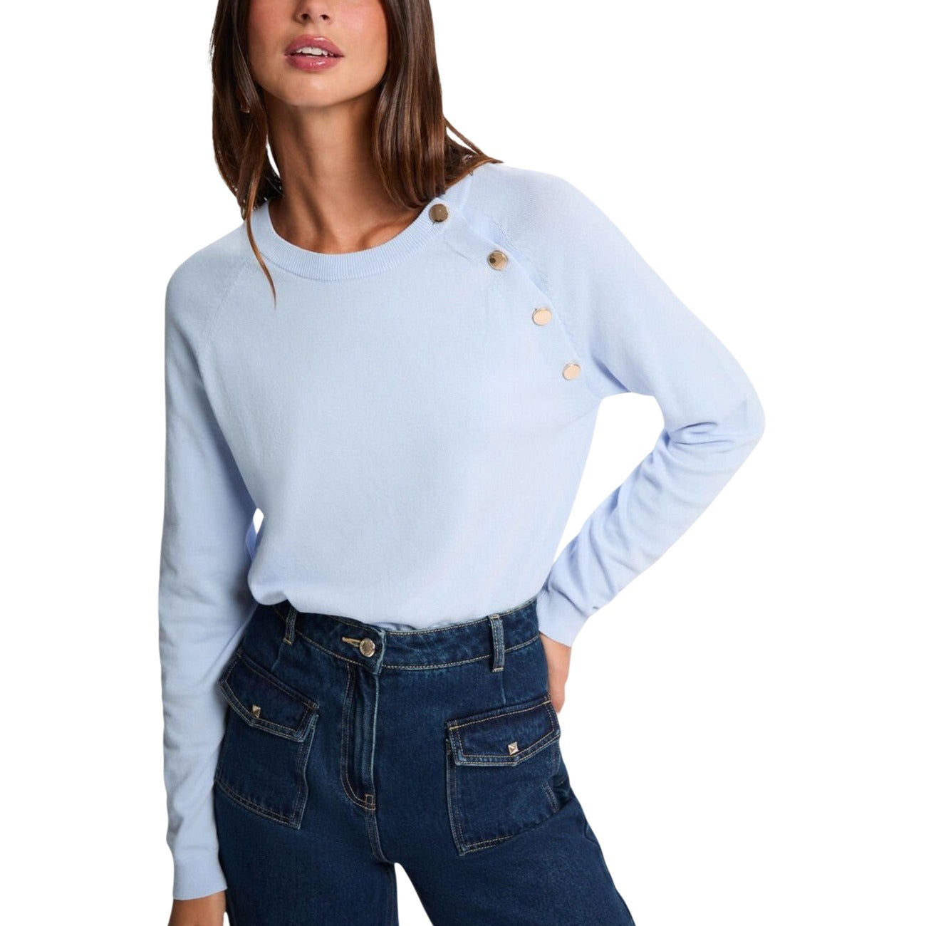 Morgan De Toi Knitwear Women Light Blue #2469660