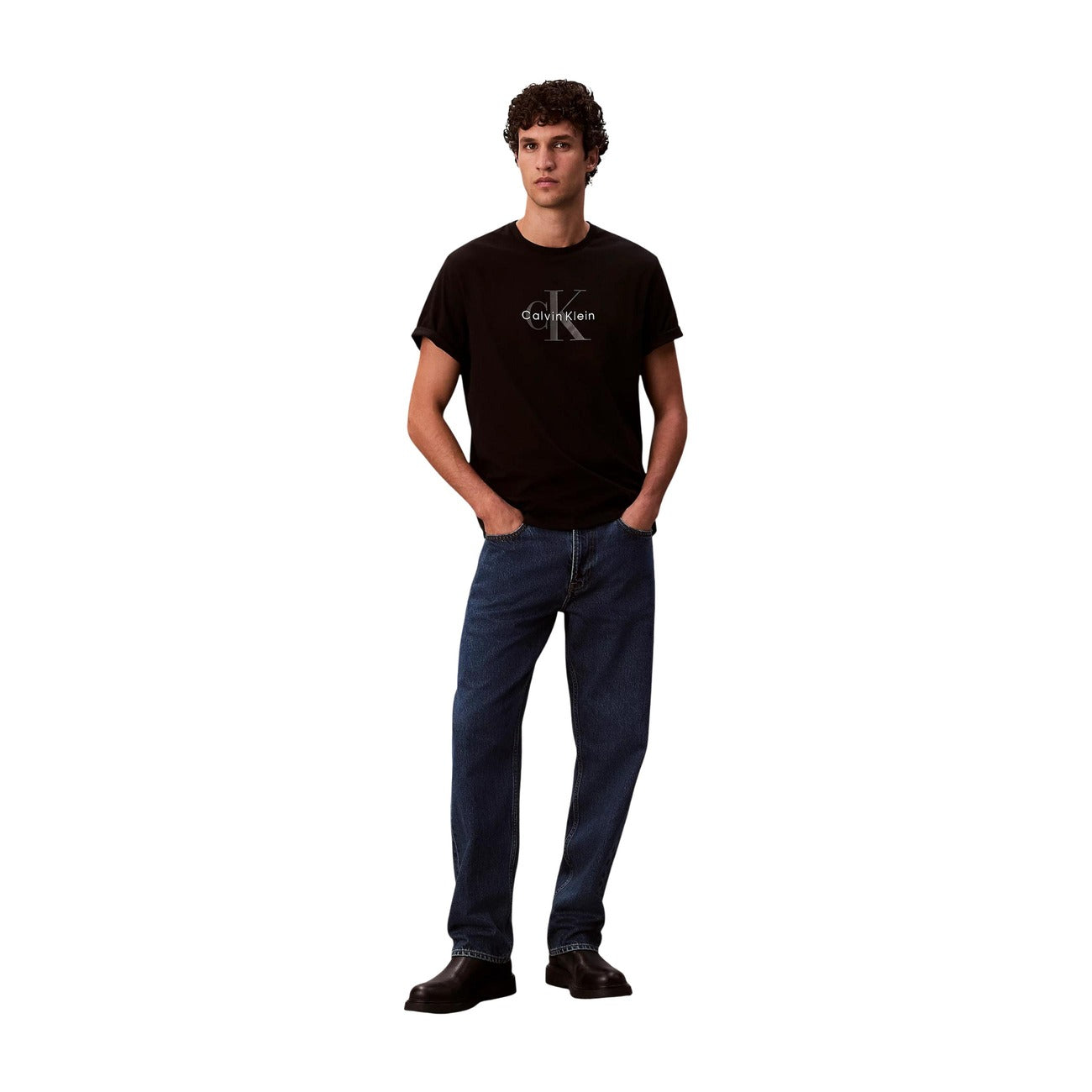 Calvin Klein Jeans T-shirt Heren Zwart #2416113
