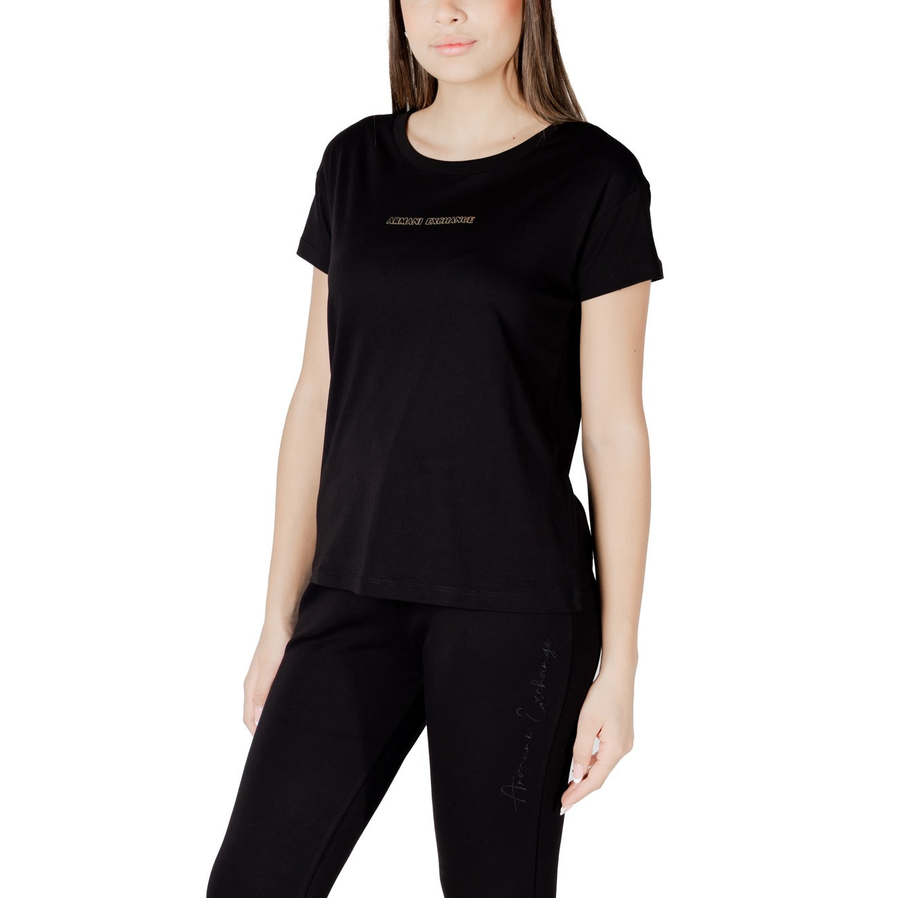Armani Exchange T-shirt Dames Zwart #2418585
