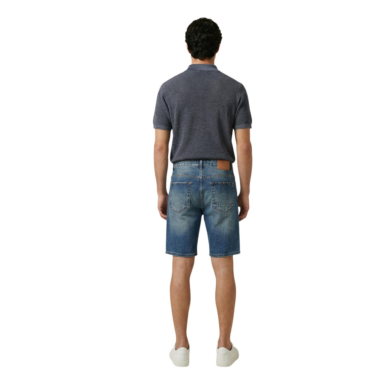 Gianni Lupo Bermuda Herren Blau