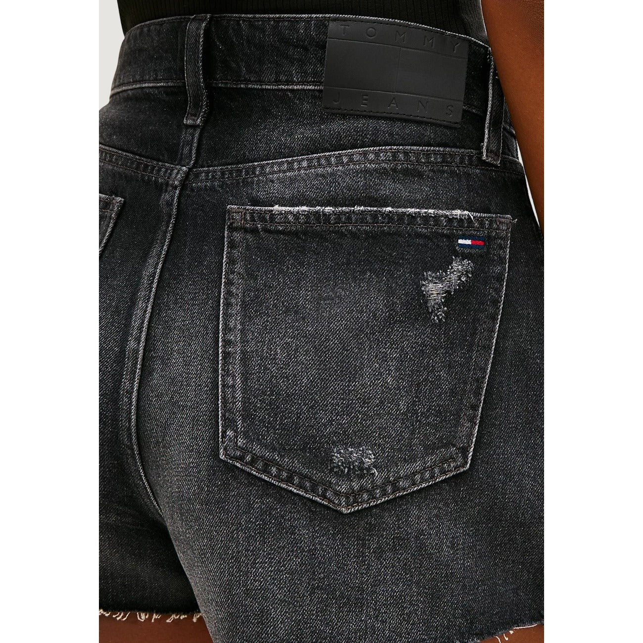 Tommy Hilfiger Jeans Shorts Damen Schwarz