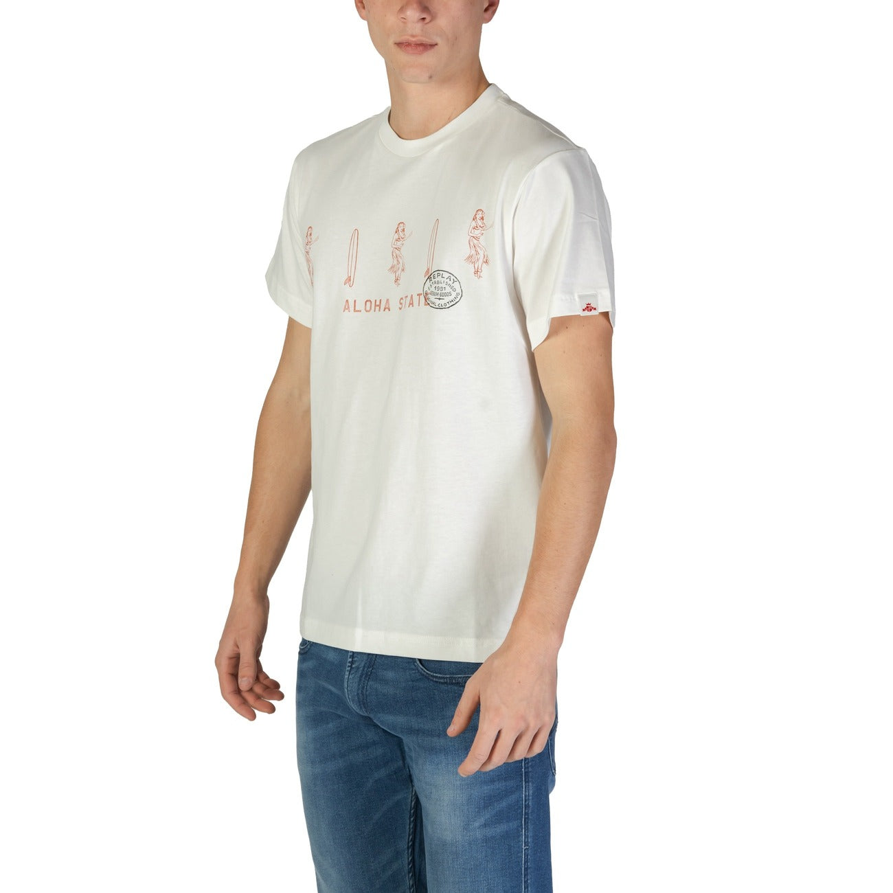 Replay T-shirt Heren Wit #2367891