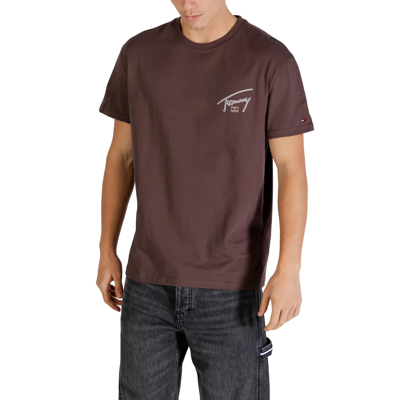 Tommy Hilfiger Jeans T-Shirt Herren Braun