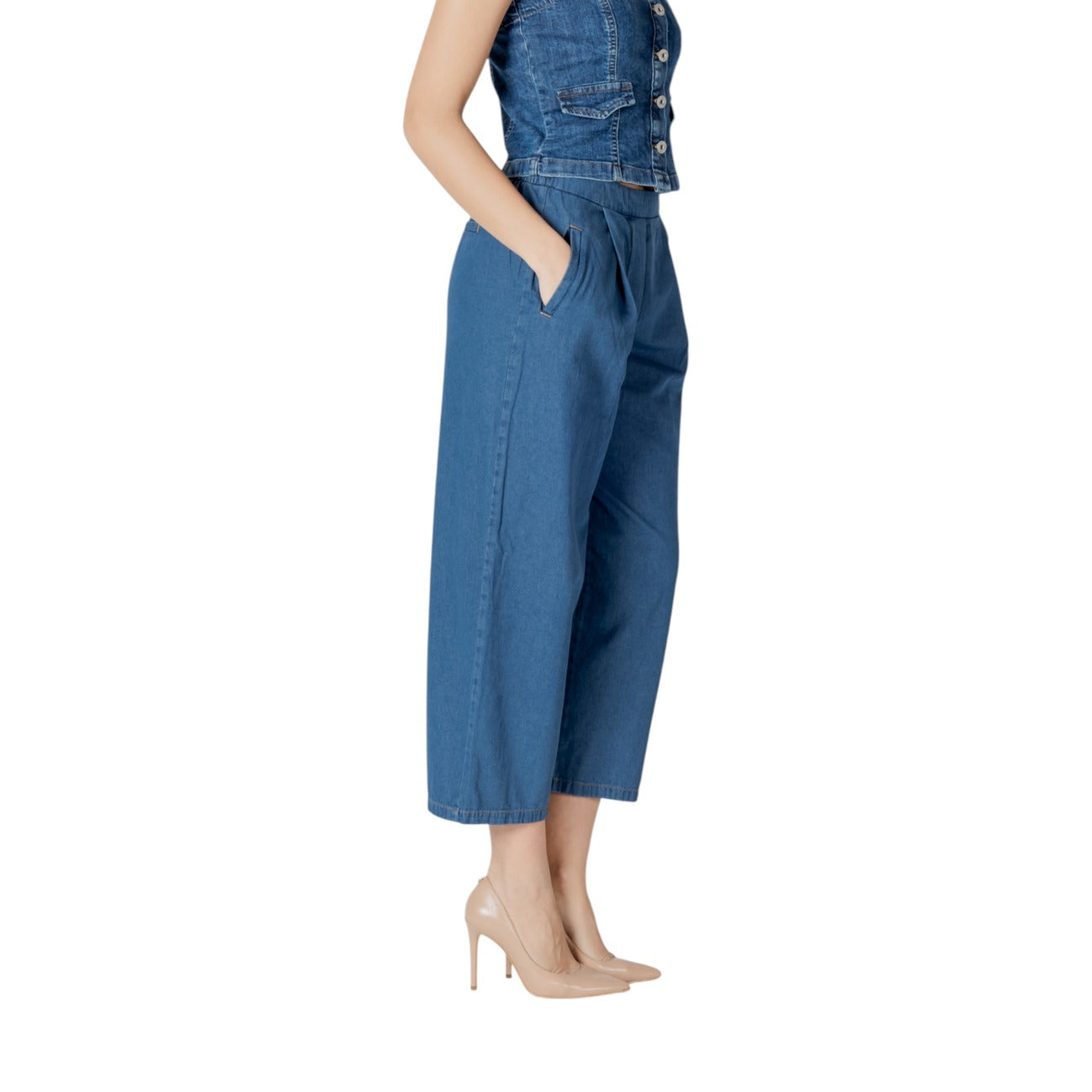 Ichi Jeans Damen Hellblau