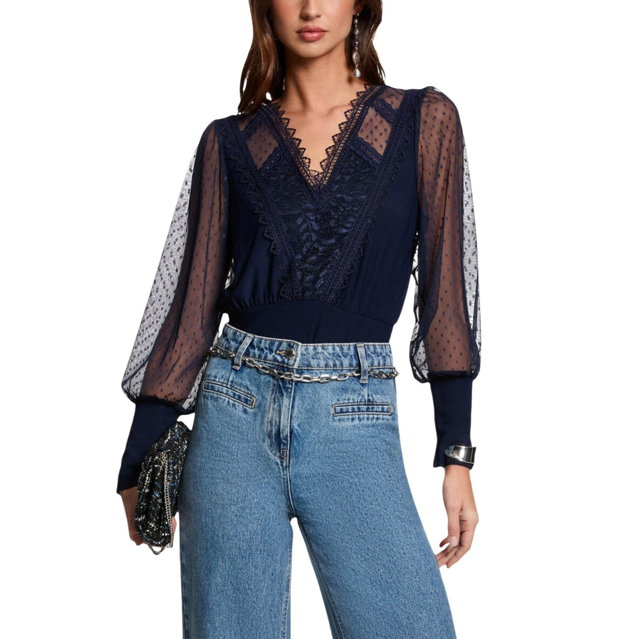 Morgan De Toi Bluse Damen Weiß