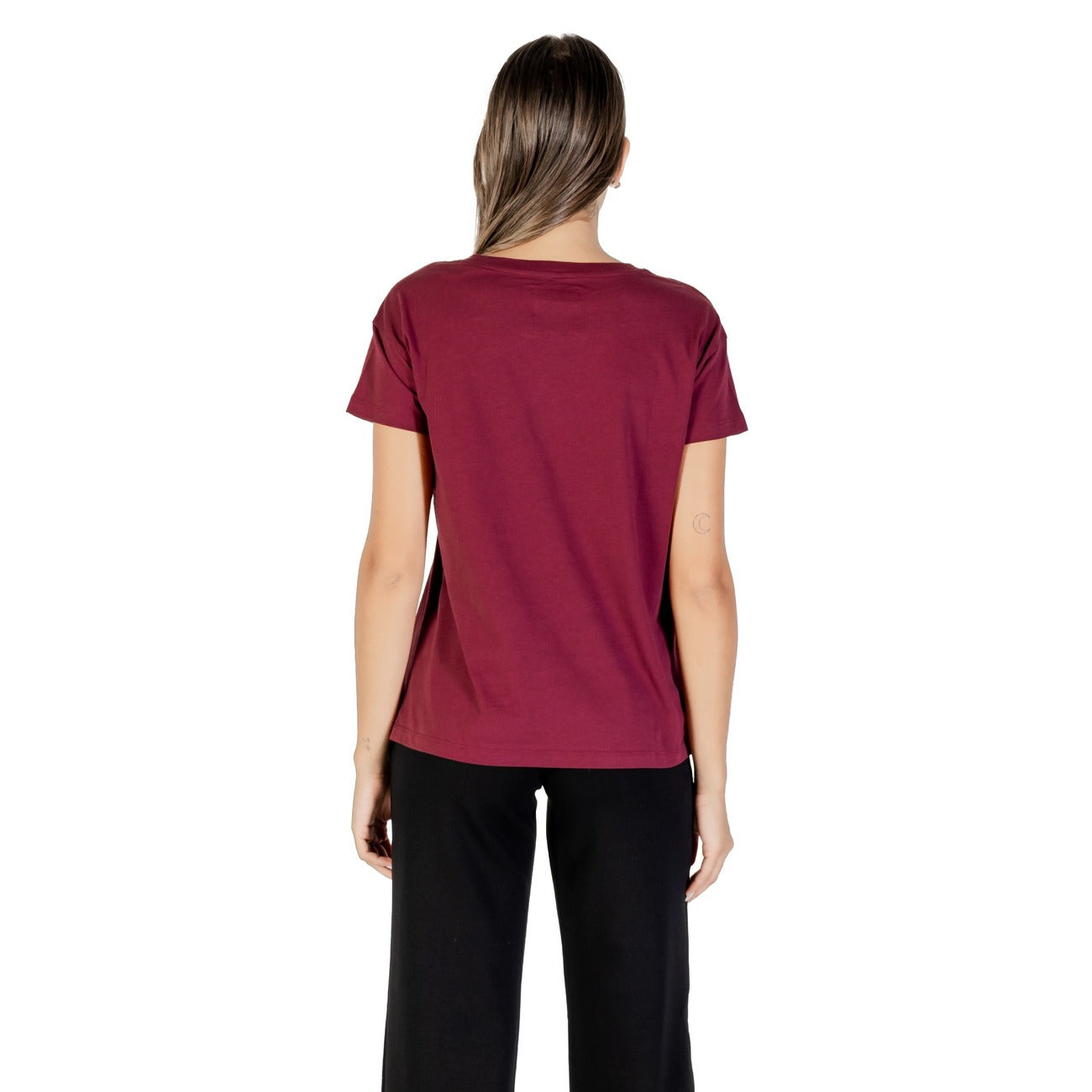 Armani Exchange T-Shirt Damen Bordeaux