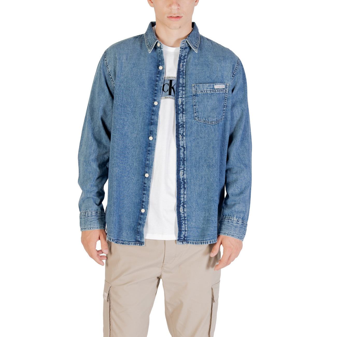 Calvin Klein Jeans Shirt Heren Blauw