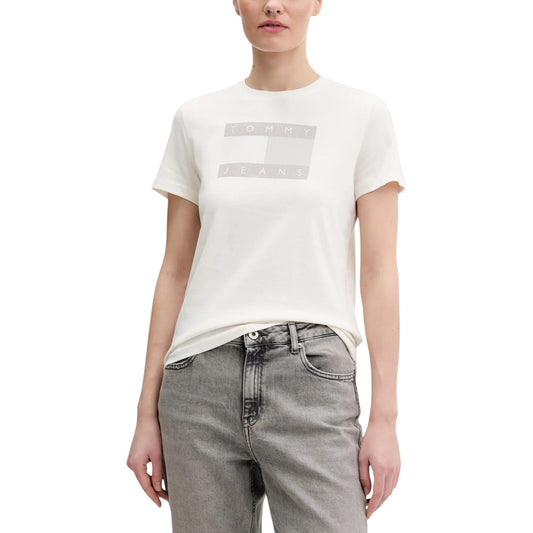Tommy Hilfiger Jeans T-Shirt Damen Weiß #2450566