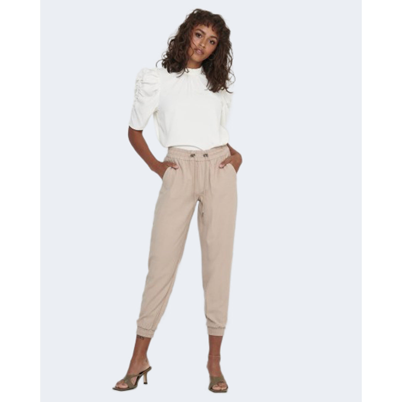 Only Broek Dames Beige #2461929