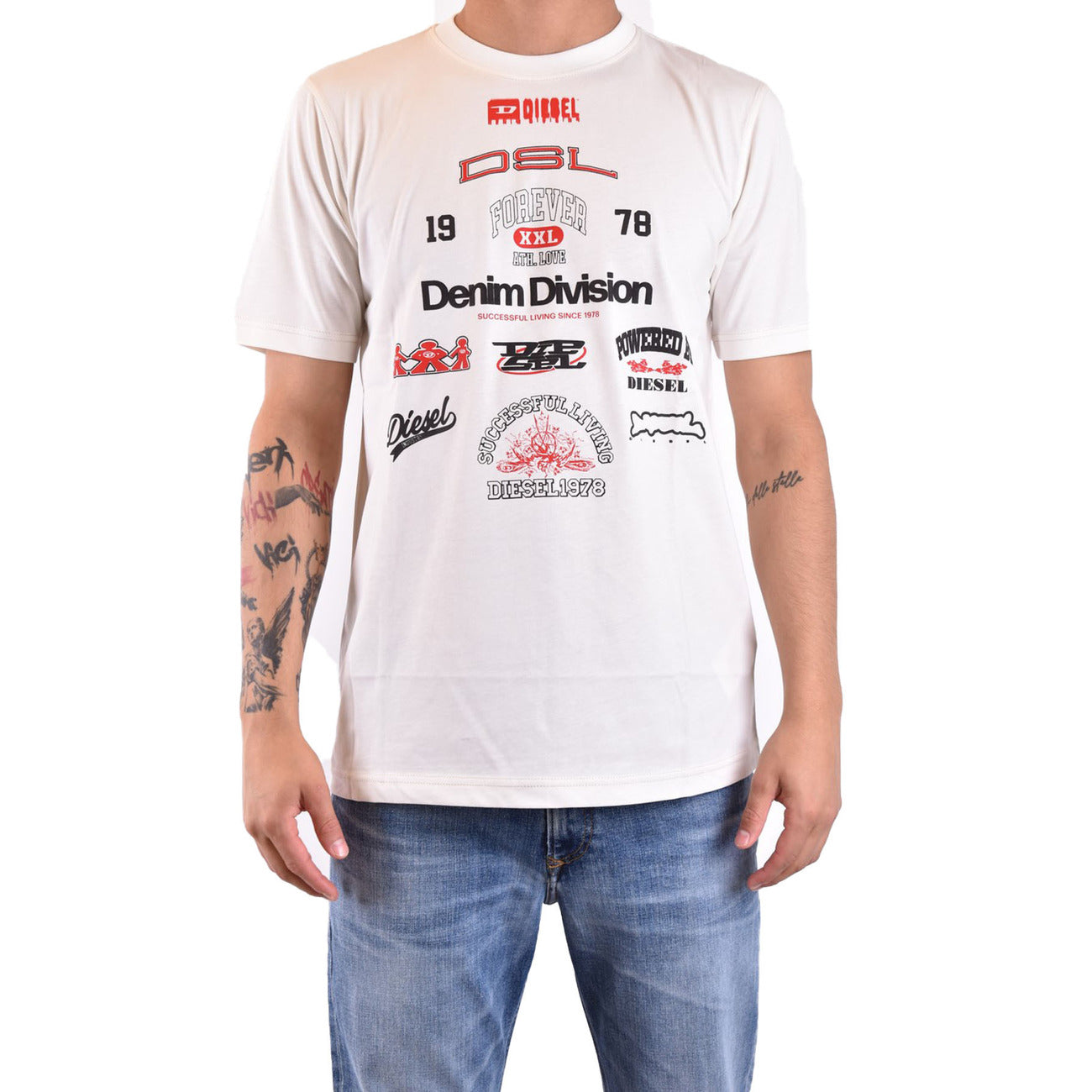Diesel T-Shirt Herren Weiß