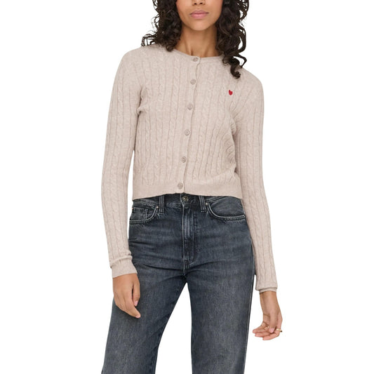 Only Cardigan Damen Beige #2447537