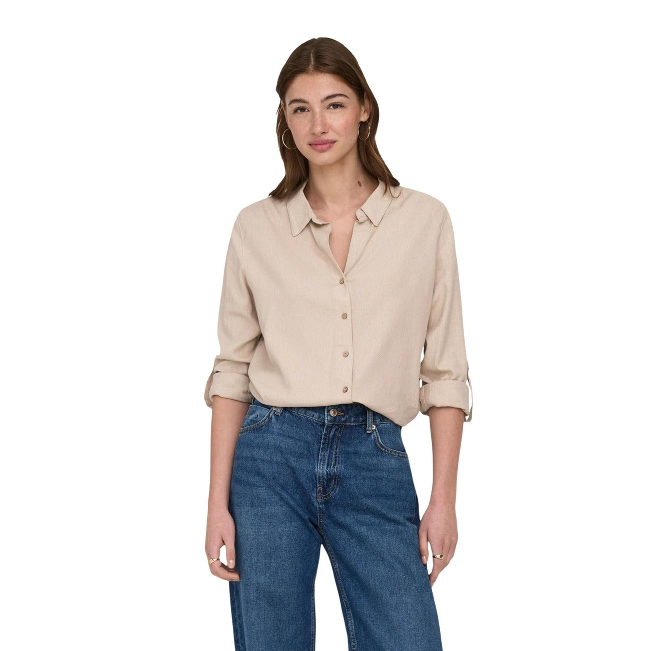 Only Shirt Damen Schwarz Schwarz