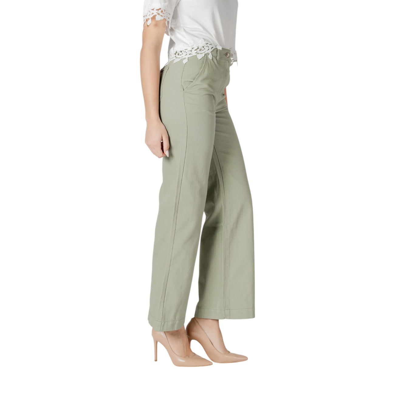 Morgan De Toi Broek Dames Groen #2415790