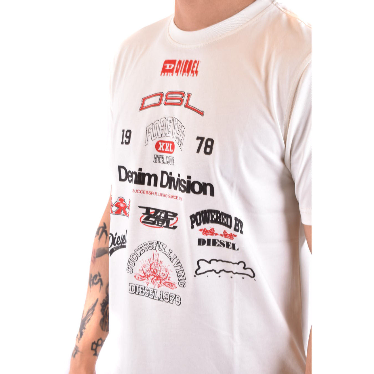Diesel T-Shirt Herren Weiß