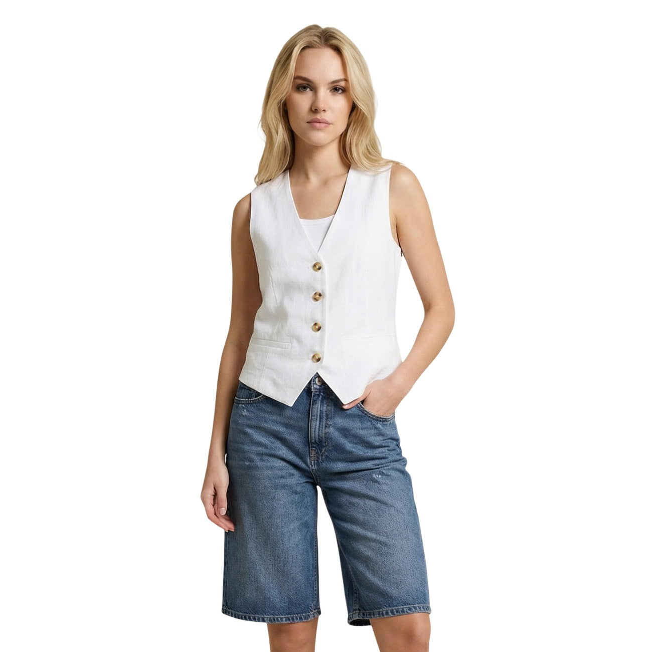 Only Gilet Women Brown