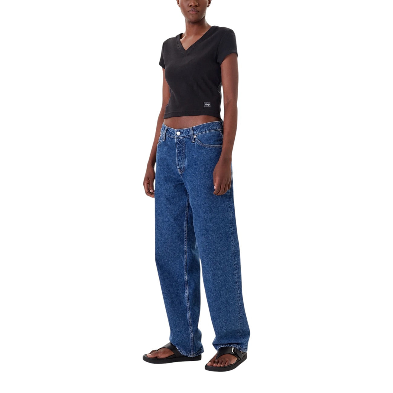 Calvin Klein Jeans T-shirt Dames Zwart #2426604