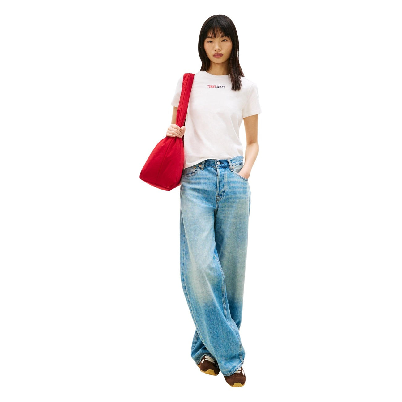 Tommy Hilfiger Jeans T-Shirt Damen Beige