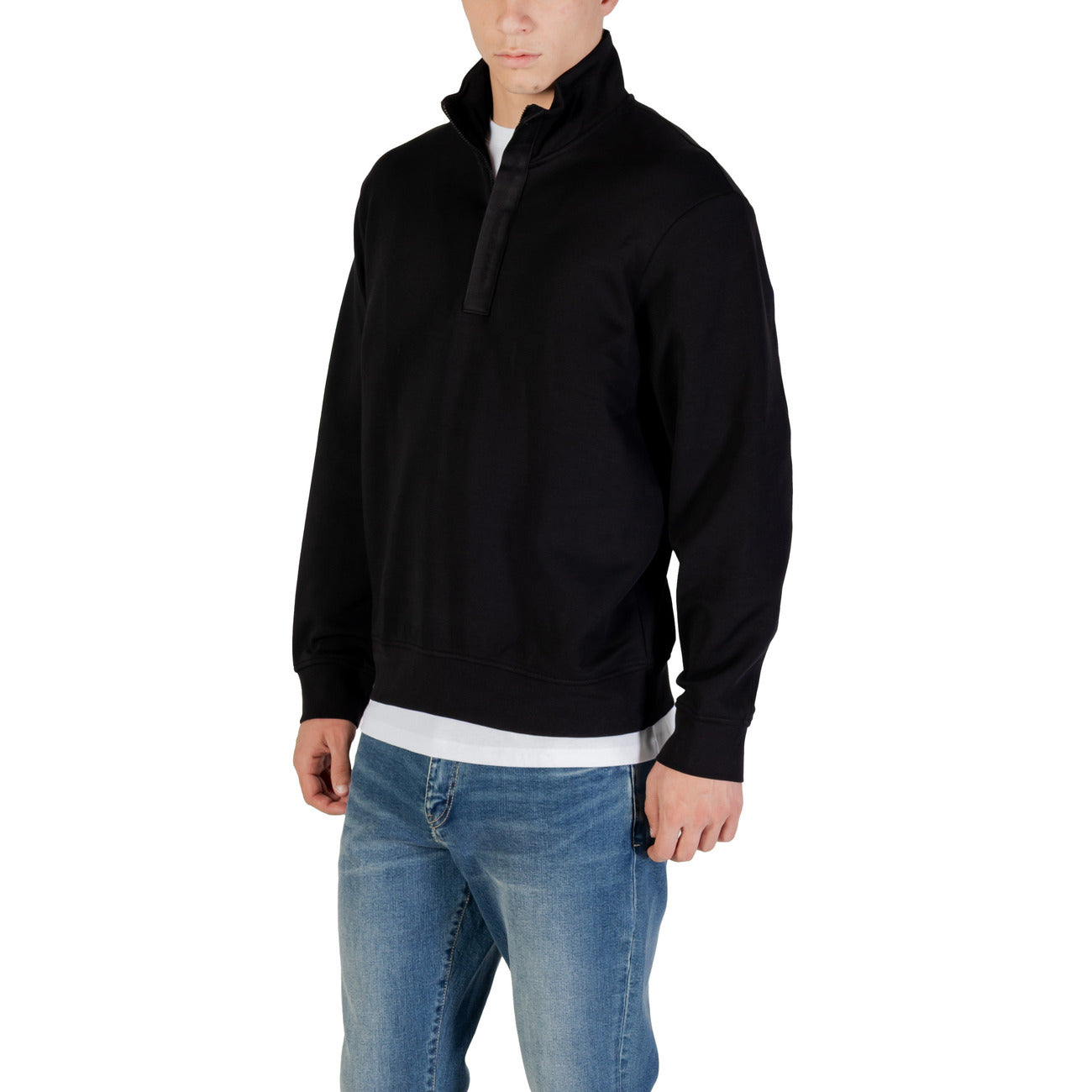 Armani Exchange Sweatshirt Heren Zwart #2430355