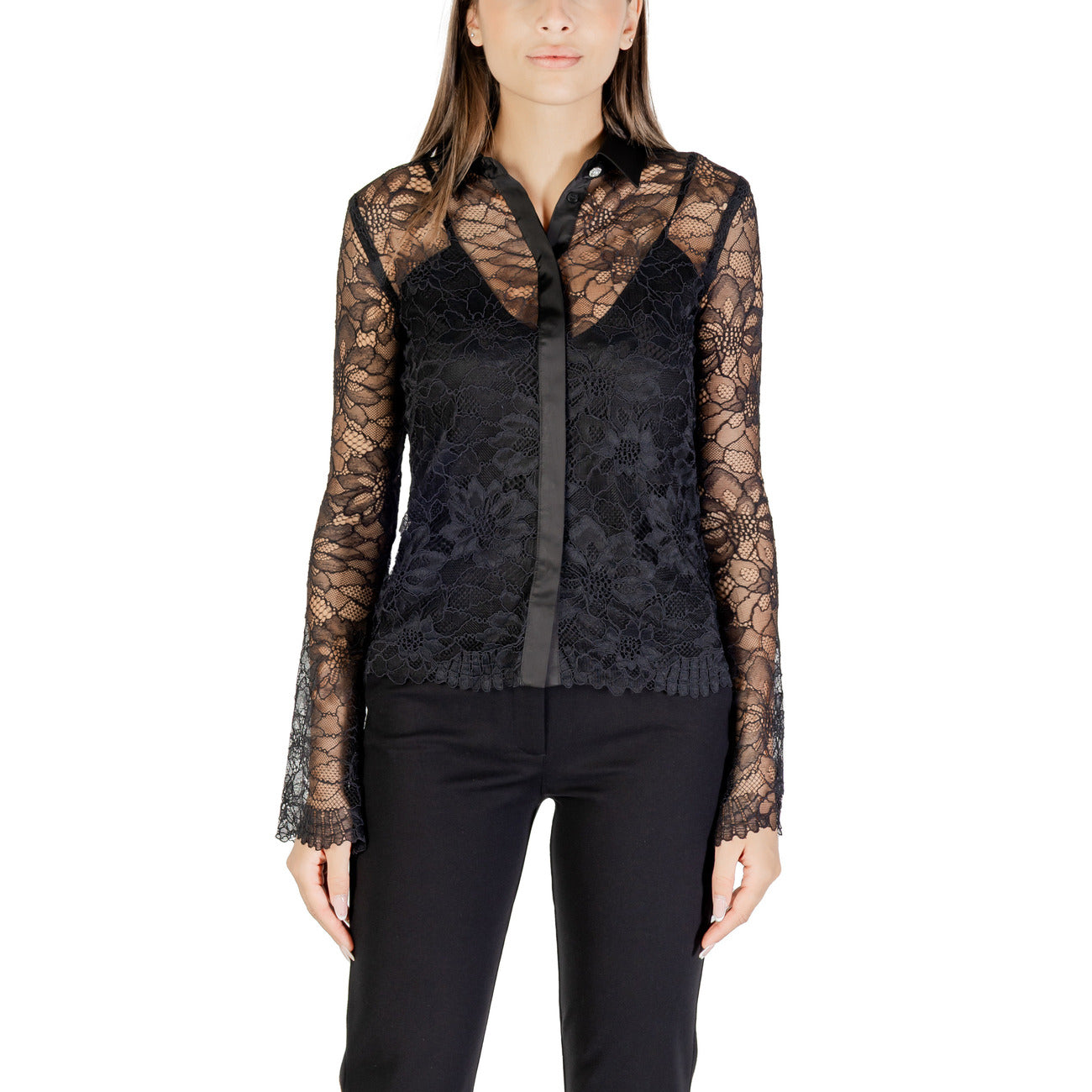 Guess Shirt Damen Schwarz