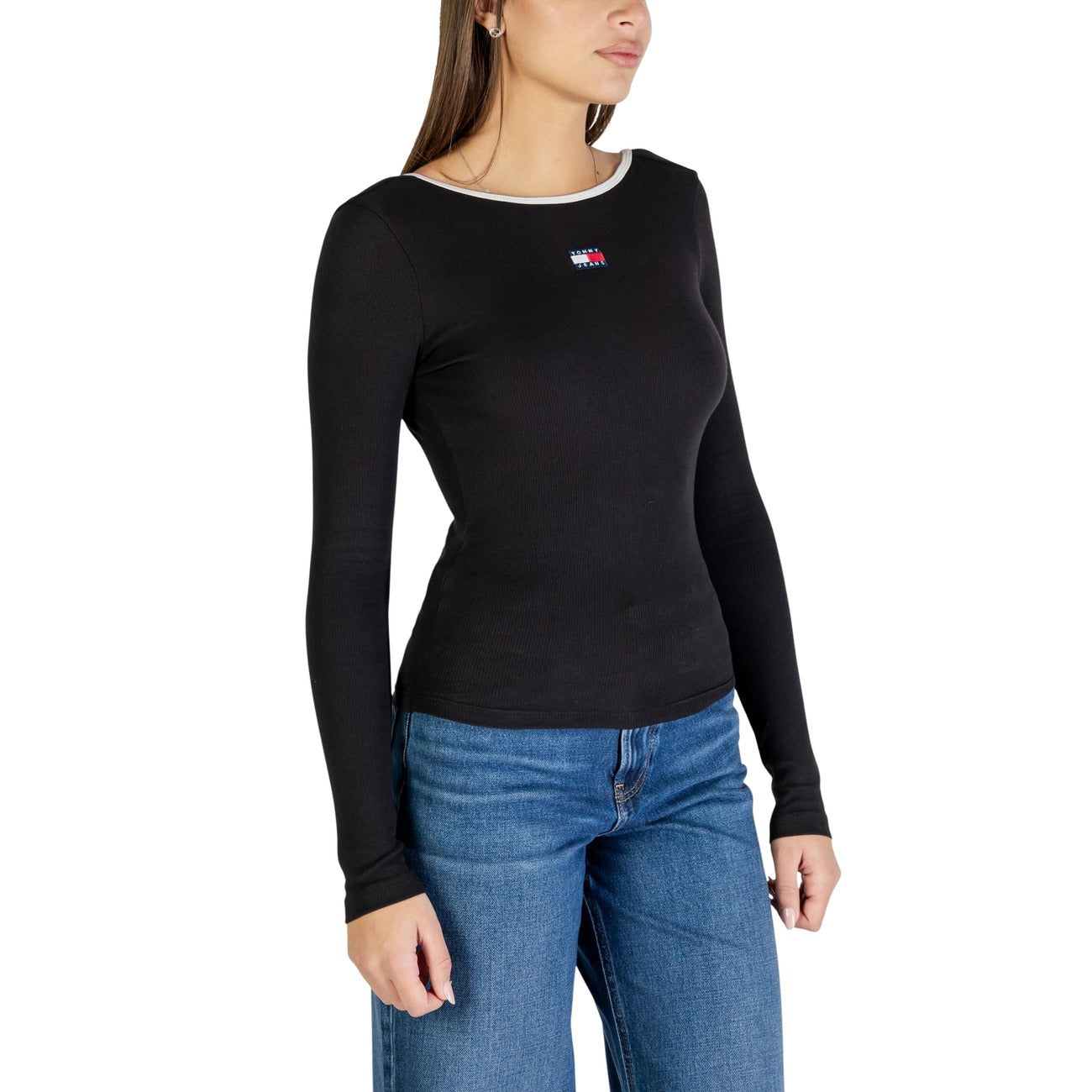 Tommy Hilfiger Jeans Strickmode Damen Schwarz