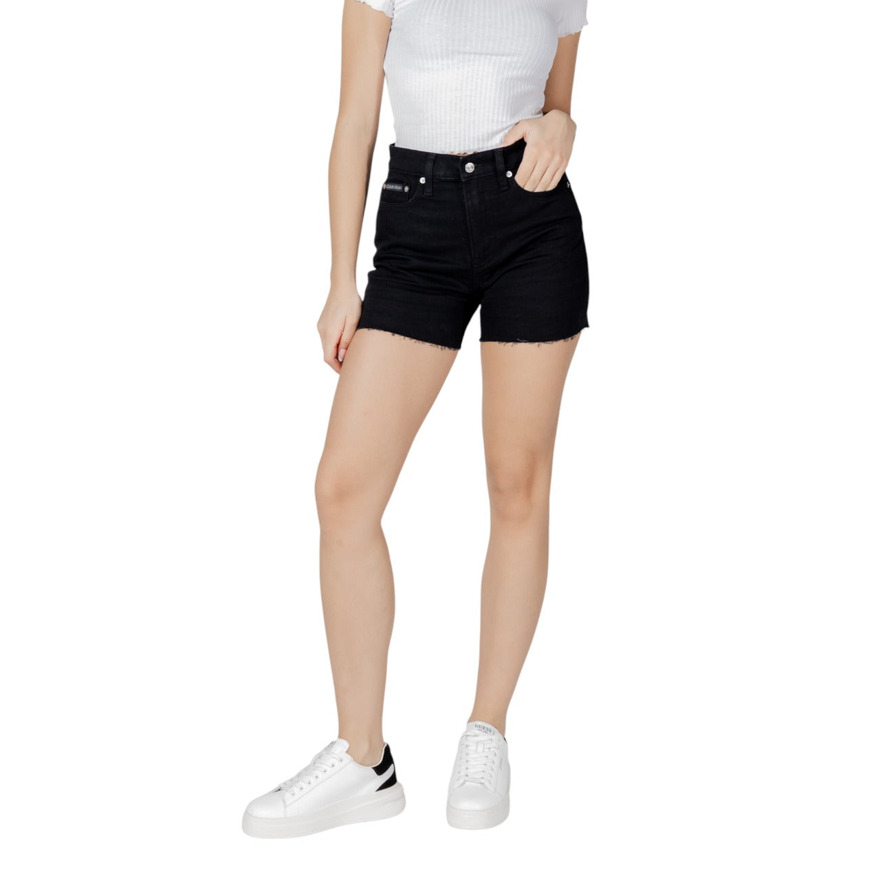 Calvin Klein Jeans Shorts Dames Zwart