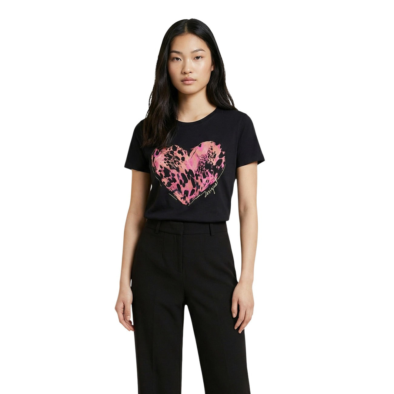 Desigual T-shirt Dames Zwart